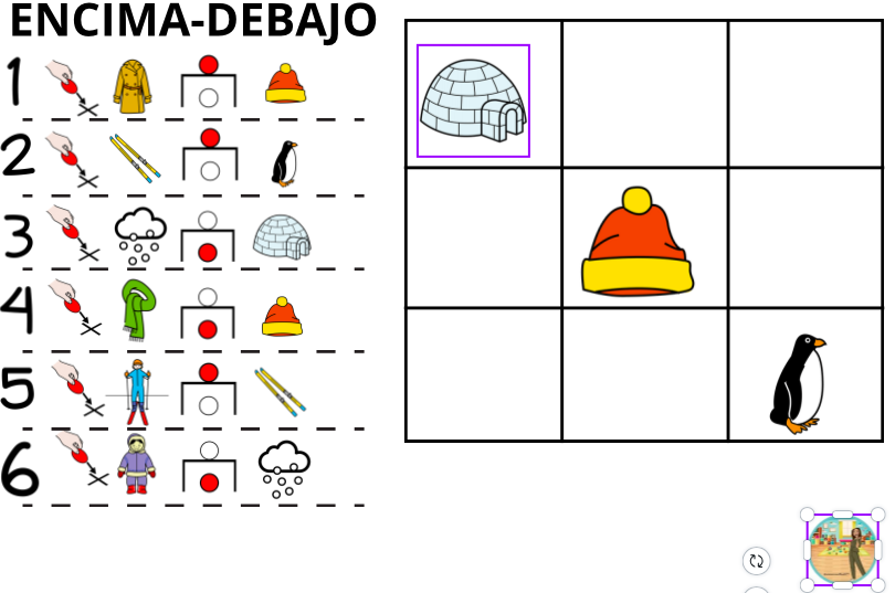 Concepto básico: encima-debajo